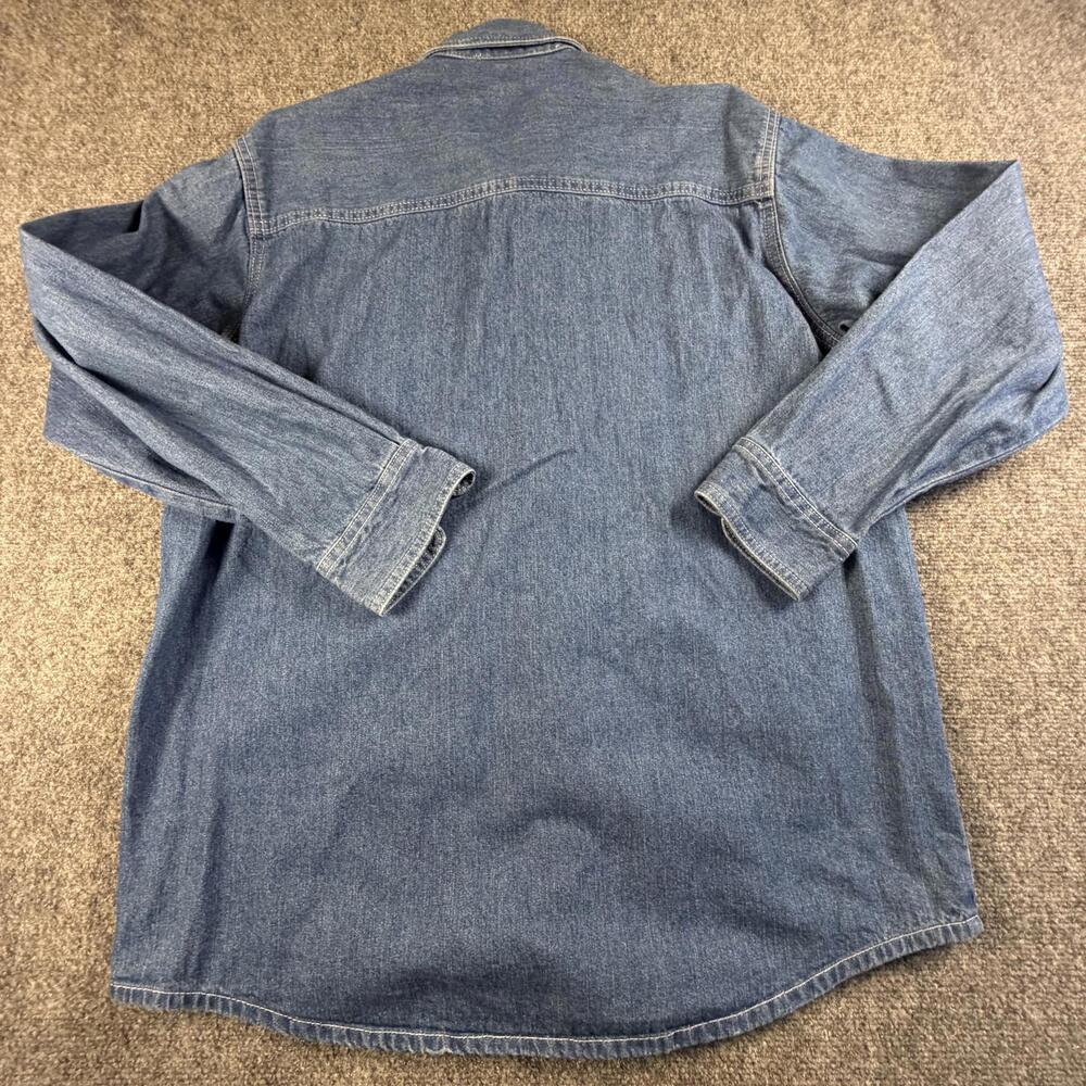 Men's Large Denim Shirt‎ Jacket CCCTU #1389 - Picture 5 of 6